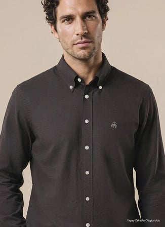 Brooks Brothers Gömlek, 2XL, Kahve