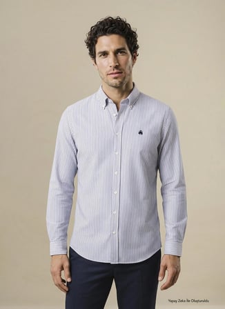 Brooks Brothers G, 2XL, Lacivert - Beyaz