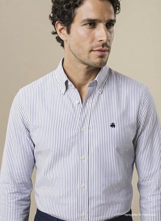 Brooks Brothers G, 2XL, Lacivert - Beyaz