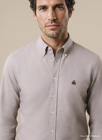 Brooks Brothers Gömlek, 2XL, Vizon