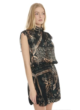Ted Baker Çok Renkli Kadın Dik Yaka Elbise TBWRDR3006