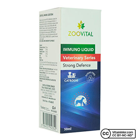 Zoovital Immuno Liquid For Cats and Dogs 50 mL - AROMASIZ