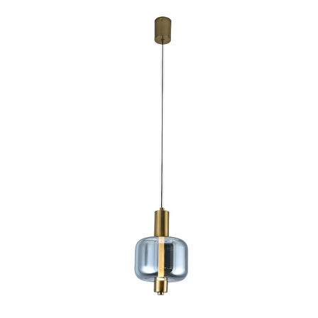 Mary 4 Watt Tekli Füme Camlı 4 Watt Modern Salon Led Sarkıt Avize