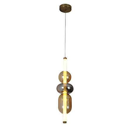 Olca 12 Watt Tekli Gold Modern Tekli Sarkıt Avize