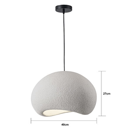 Tretan Tekli Beyaz Modern Sarkıt Oturma Odası Salon Sarkıt Avize