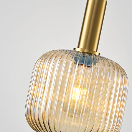 Celia Eskitme Bal Camlı Tekli Sarkıt Avize