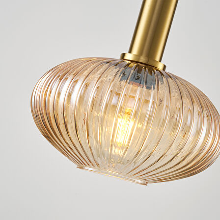 Darwi Eskitme Bal Camlı Tekli Sarkıt Avize