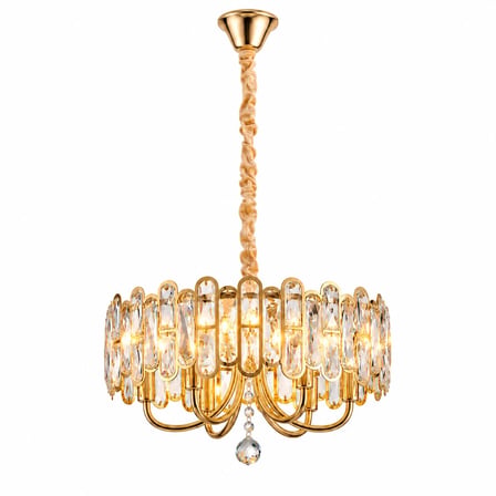 Tortes 50'Lik Gold Kristal Taşlı Avize