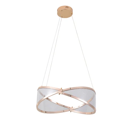 Natura 50'lik Yuvarlak Gold Salon Sarkıt Led Avize