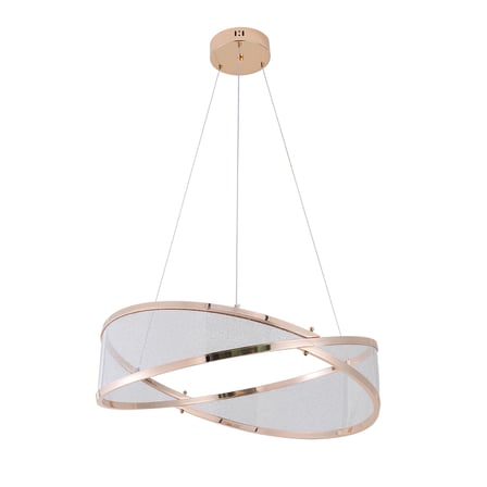 Natura 60'lık Yuvarlak Gold Salon Sarkıt Led Avize