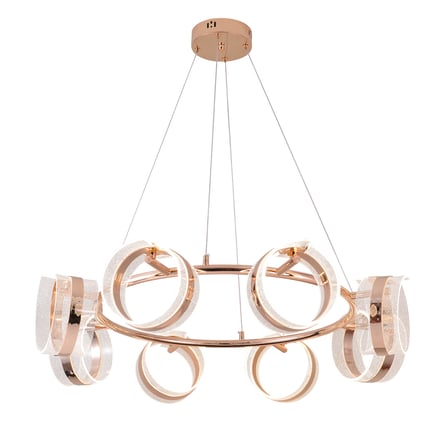 Linea 8'li Gold Yuvarlak Salon Sarkıt Led Avize