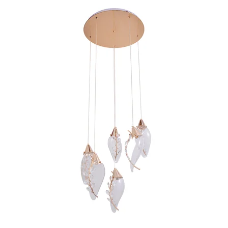 Ardea 6'lı Gold Yuvarlak Sarkıt Salon Led Avize