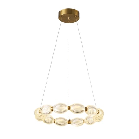 Aspen 12'li Yuvarlak Eskitme Sarkıt Led Modern Salon Avize
