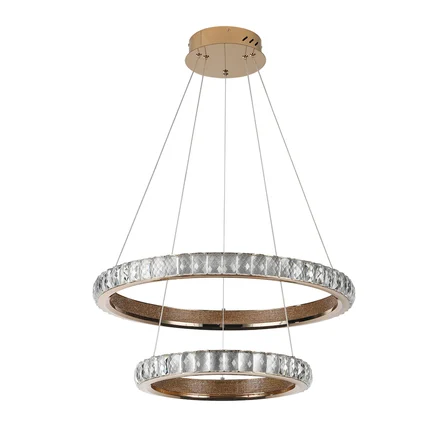 LUCA 2 KATLI GOLD LEDLİ AVİZE