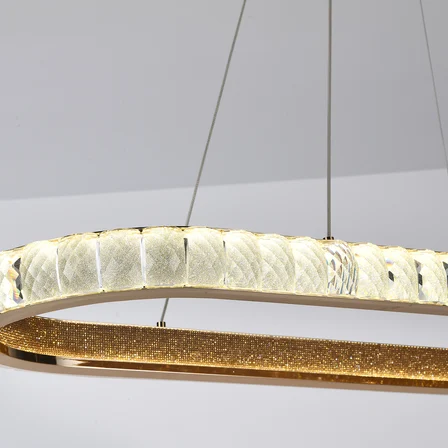 LUCA SIRALI GOLD LEDLİ AVİZE