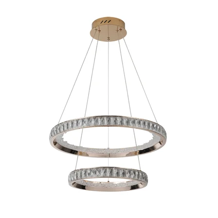 ELİO 2 KATLI GOLD LEDLİ AVİZE