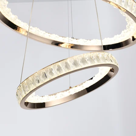 ELİO 2 KATLI GOLD LEDLİ AVİZE