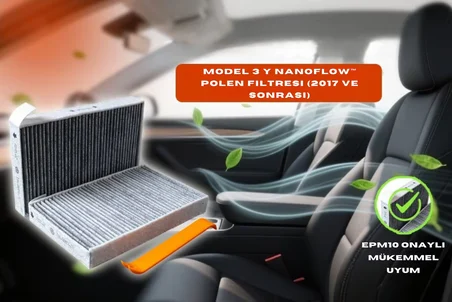 Tesla Model 3 Y NanoFlow™ Polen Filtresi (2017+)