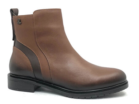 Venüs Mamo Hakiki Deri Düz Kaymaz Taban Ortopedik Kadın Bot