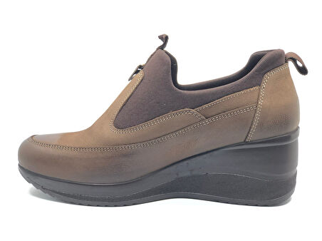 Venüs Maranta Hakiki Deri Dolgu Topuk Ortopedik Kadın Casual Ayakkabı