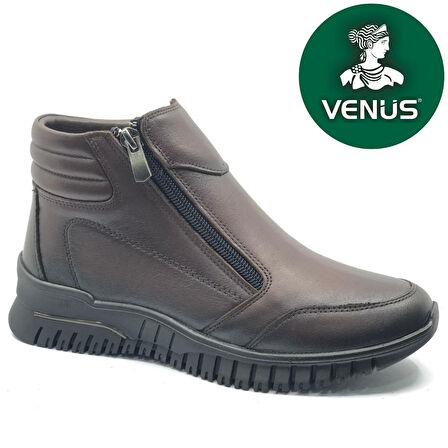 Venüs Ekko Hakiki Deri Düz Kaymaz Taban Ortopedik Kadın Bot
