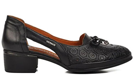 Venüs Opia Hakiki Deri Comfort Ortopedik Kadın Kısa Topuklu Ayakkabı