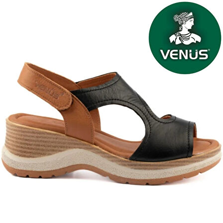 Venüs Noble Hakiki Deri Comfort Ortopedik Kadın Sandalet