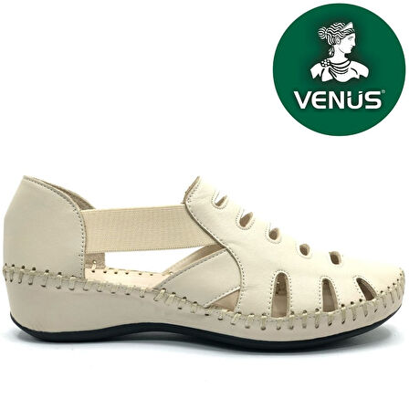 Venüs Malin Hakiki Deri Comfort Ortopedik Kadın Sandalet