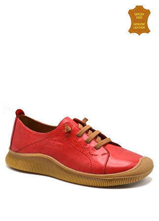 Venüs 2413504Y Hakiki Deri Kadın Anatomik Ayakkabı Kırmızı Ç