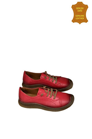Venüs 2413504Y Hakiki Deri Kadın Anatomik Ayakkabı Kırmızı Ç