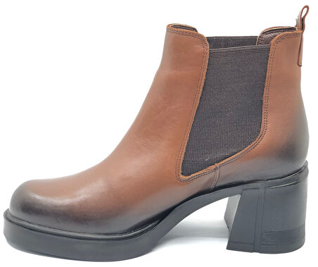 Venüs Amare Hakiki Deri Kaymaz Taban Ortopedik Kadın Bot