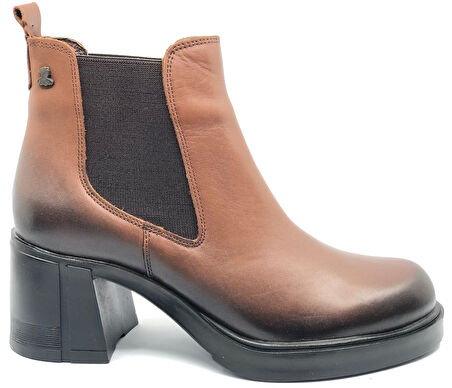 Venüs Amare Hakiki Deri Kaymaz Taban Ortopedik Kadın Bot