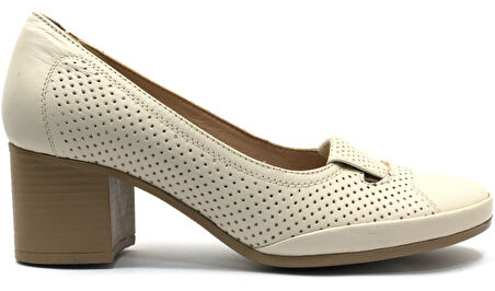 Venüs Apus Hakiki Deri Comfort Ortopedik Kadın Topuklu Ayakkabı