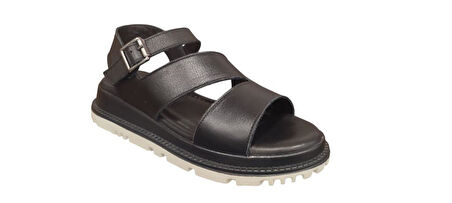 VENÜS 25470015Y KALIN TABAN ORTOPEDİK DERİ KADIN SANDALET