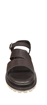 VENÜS 25470015Y KALIN TABAN ORTOPEDİK DERİ KADIN SANDALET