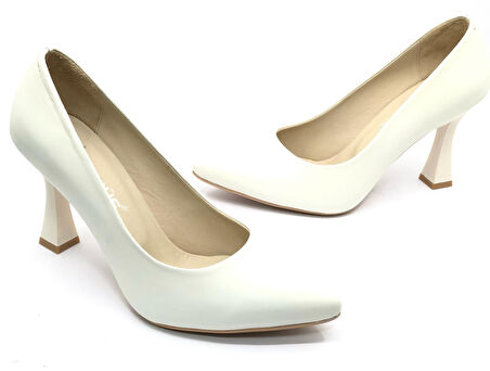 Venüs Sirius Hakiki Deri Kadeh Topuk Kadın Topuklu Ayakkabı Kadın Sitiletto