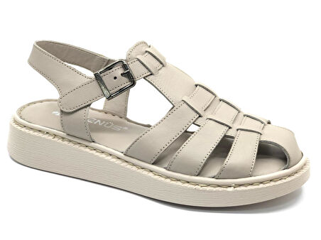 Venüs Yavanna Hakiki Deri Comfort Ortopedik Kadın Sandalet