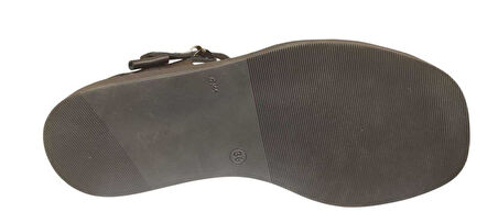 VENÜS 2512202Y DÜZ TABAN BURNU KAPALI KADIN DERİ SANDALET