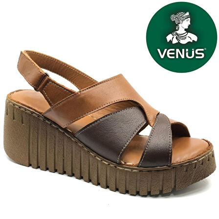 Venüs Morgen Hakiki Deri Comfort Ortopedik Kadın Sandalet