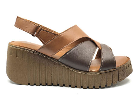 Venüs Morgen Hakiki Deri Comfort Ortopedik Kadın Sandalet
