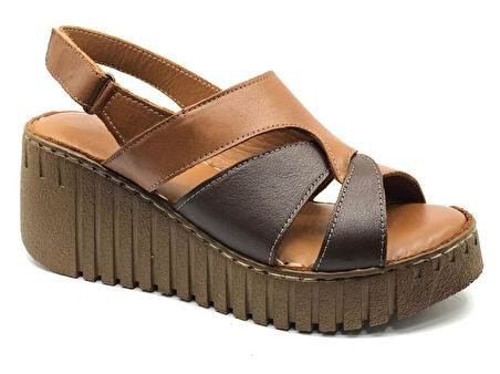 Venüs Morgen Hakiki Deri Comfort Ortopedik Kadın Sandalet