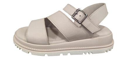 VENÜS 25470015Y KALIN TABAN ORTOPEDİK DERİ KADIN SANDALET