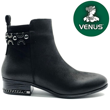 Venüs Adastra Hakiki Deri Düz Kaymaz Taban Ortopedik Kadın Bot