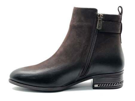 Venüs Adastra Hakiki Deri Düz Kaymaz Taban Ortopedik Kadın Bot