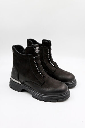 Venüs Kadın Hakiki Deri  Bot 2353524K - Siyah - 36