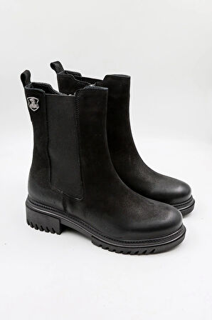 Venüs Kadın Hakiki Deri Yanı Lastikli Kalın Taban Günlük Bot 1950864K