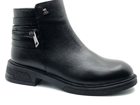 Venüs Umbra Hakiki Deri Kaymaz Taban Ortopedik Kadın Bot