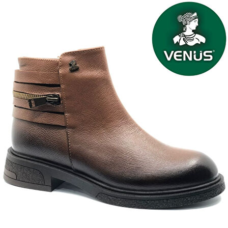 Venüs Umbra Hakiki Deri Kaymaz Taban Ortopedik Kadın Bot