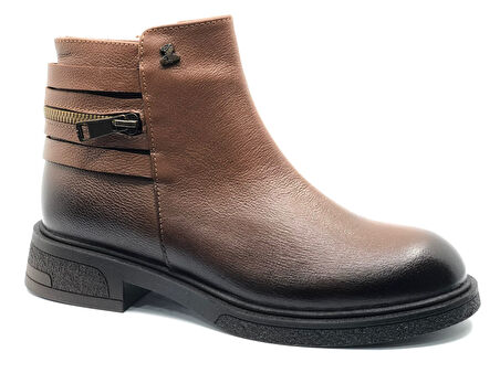 Venüs Umbra Hakiki Deri Kaymaz Taban Ortopedik Kadın Bot