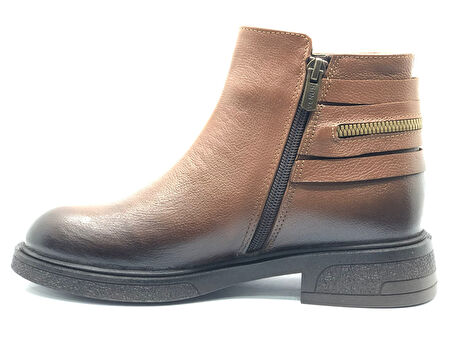 Venüs Umbra Hakiki Deri Kaymaz Taban Ortopedik Kadın Bot